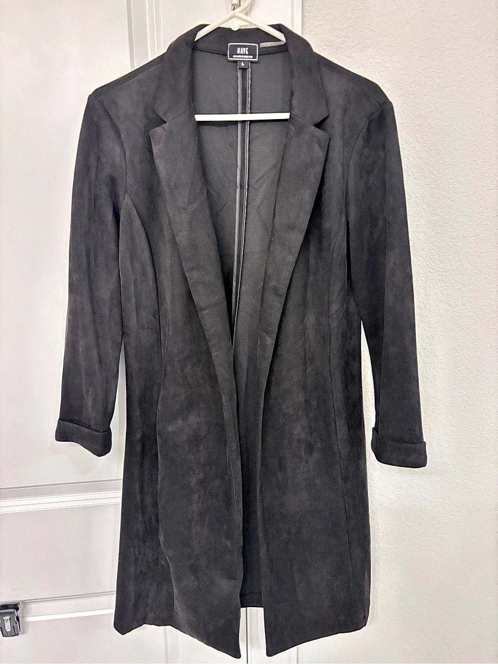 Have Black Trench Coat Size Large Like New